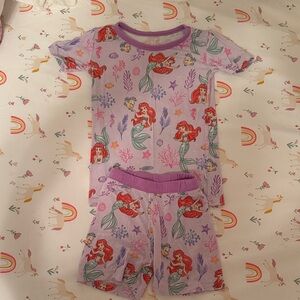 Little sleepies Ariel Pajama short set